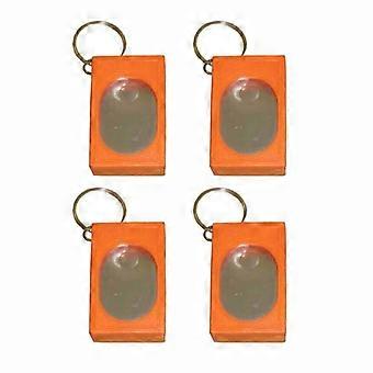 4PCS Dog Training Clickers Scientific Method Training Kits for Easy Obedience Teaching Portable Pocket Sized Trainer  Red