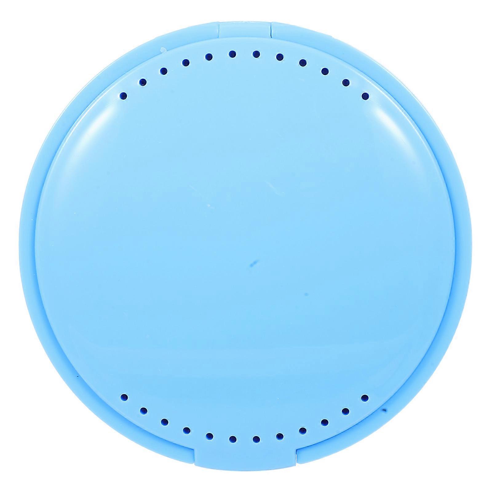 False Teeth Holder Round Tooth Box for Storage Use Durable Material