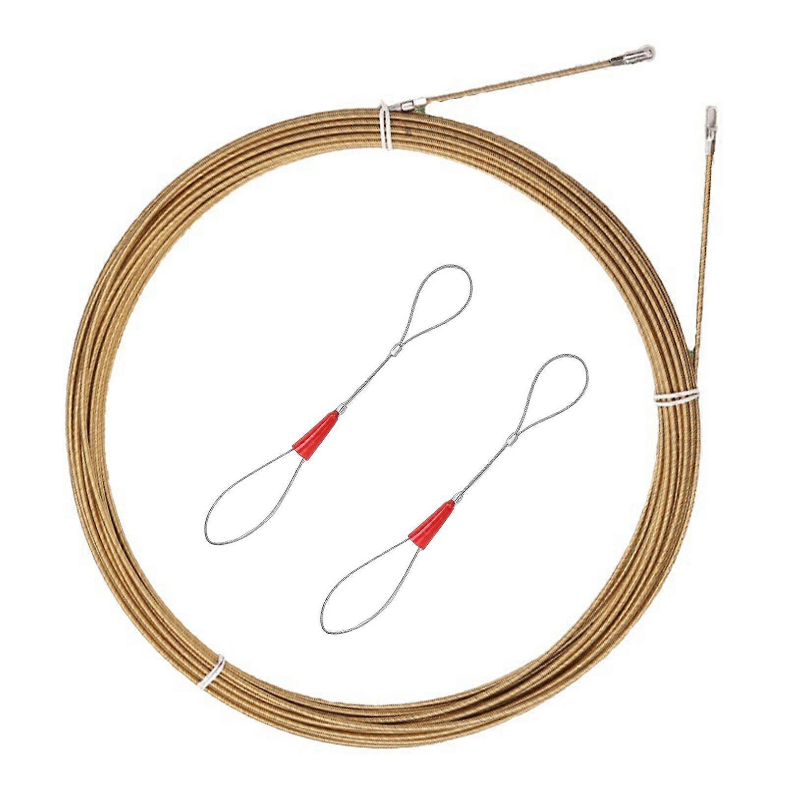 Spring Wire Guide Flat Nose Wire Threader Puller for Electrician Threading Device Easy Installation  15 meters