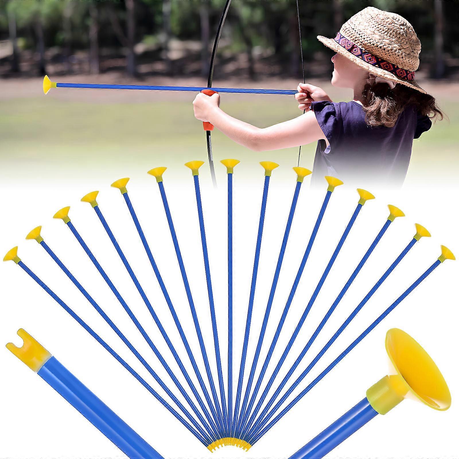 Kid Arrows Suction Cup Arrows for Bow Plastic 16Pcs Replacement Set for Play