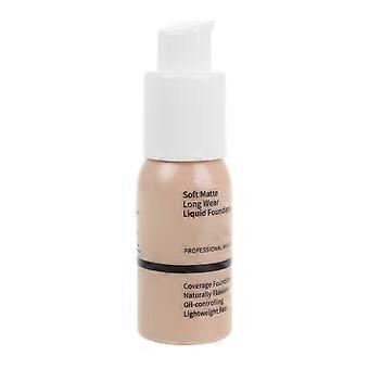 Beige flytande foundation med heltäckande concealer för kvinnors smink