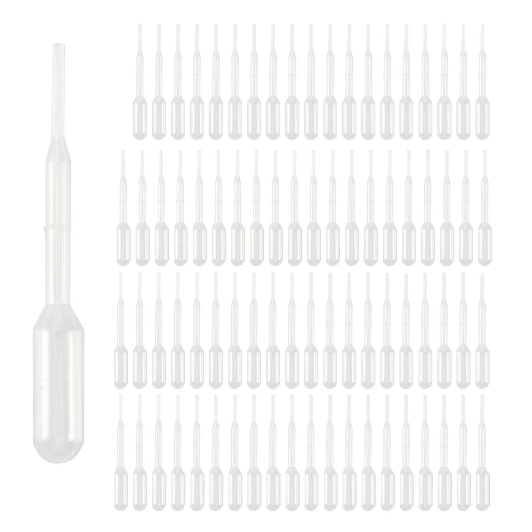 100PCS Graduated Pipettes Dropper Polyethylene (0.2ml)