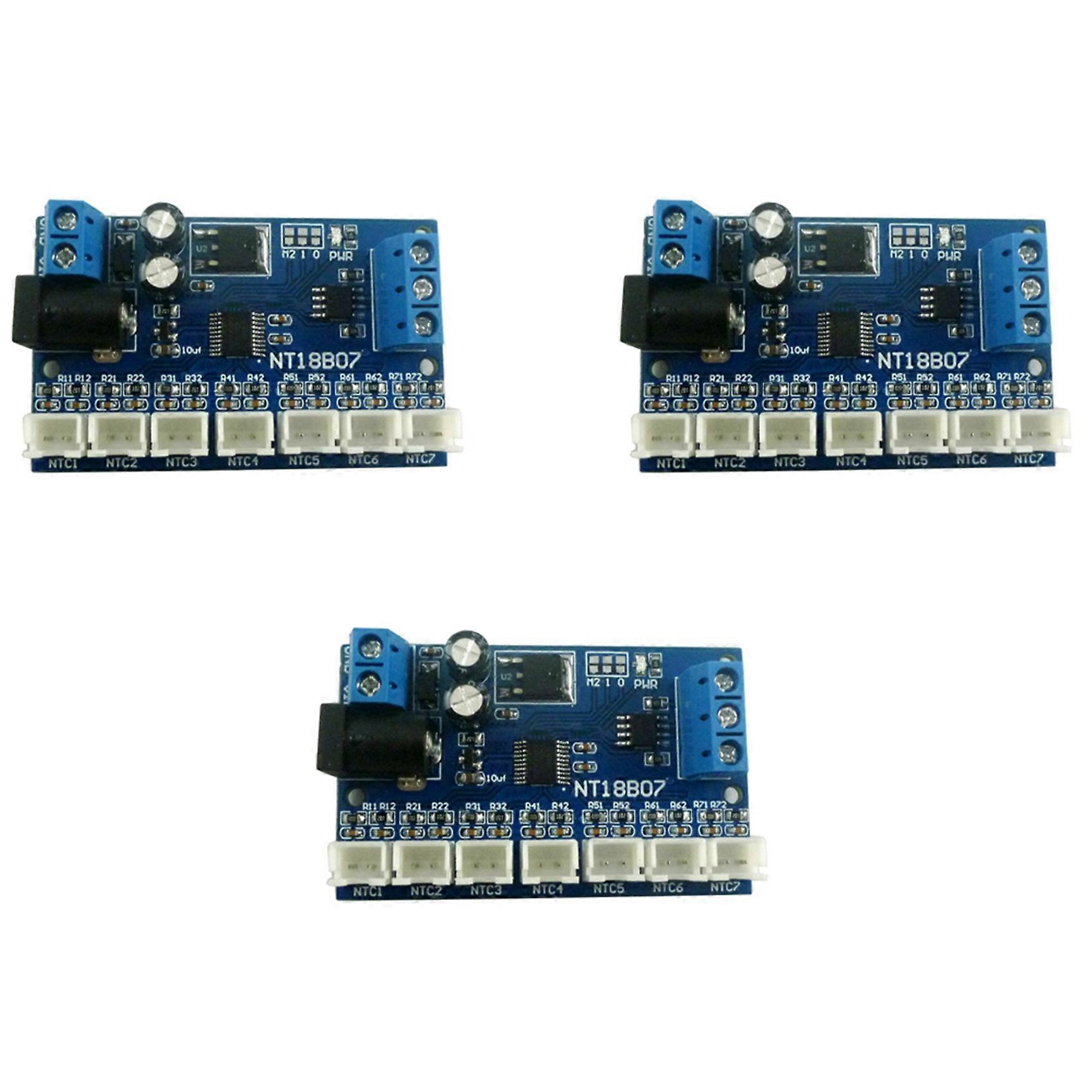 3X 7 Channel RS485 NTC Temperature Sensor Measurement MODBUS RTU Paperless Recorder PLC NT18B07