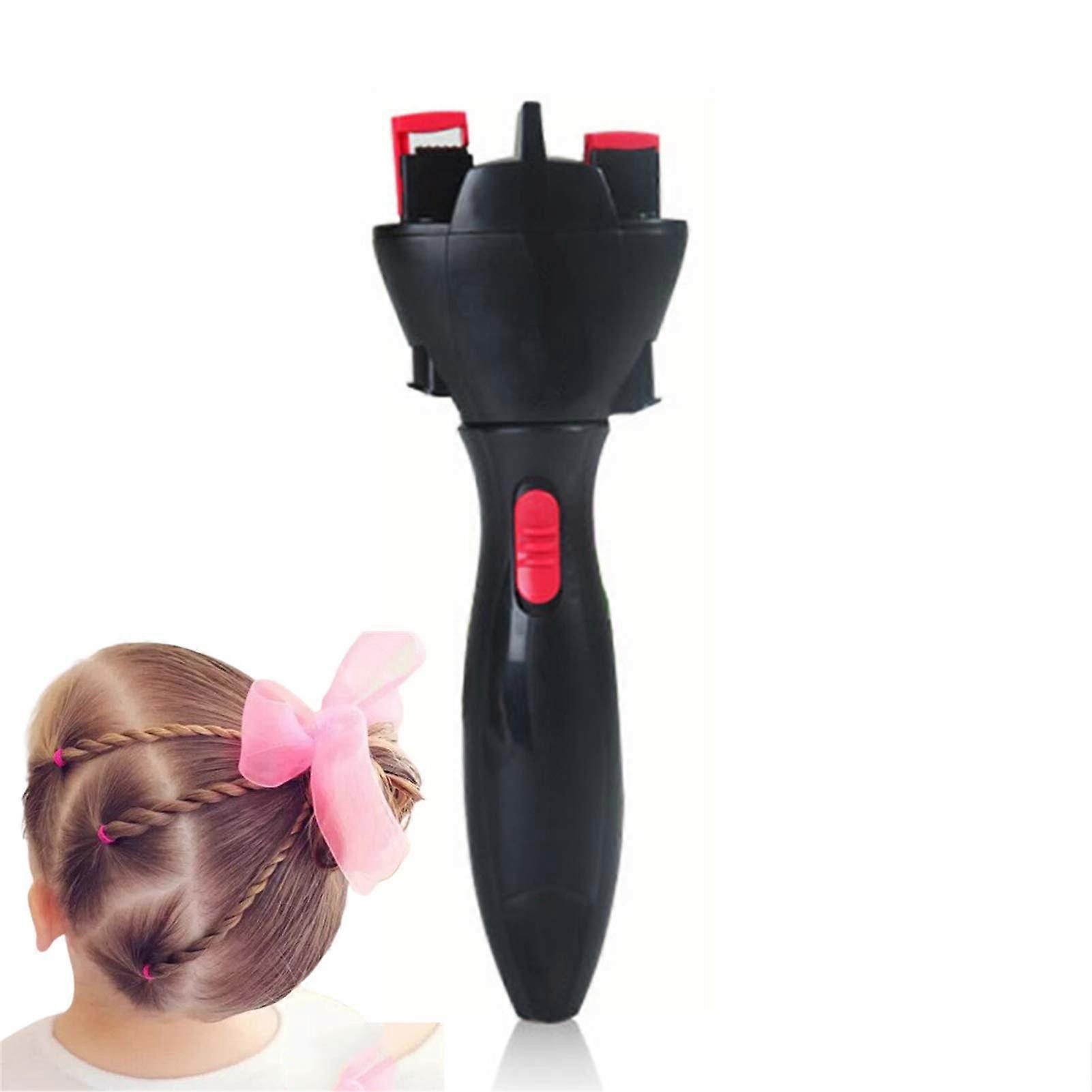 Automatic Hair Braider with 360° Rotation, Battery Powered Electric Hair Twister for Quick DIY Styling