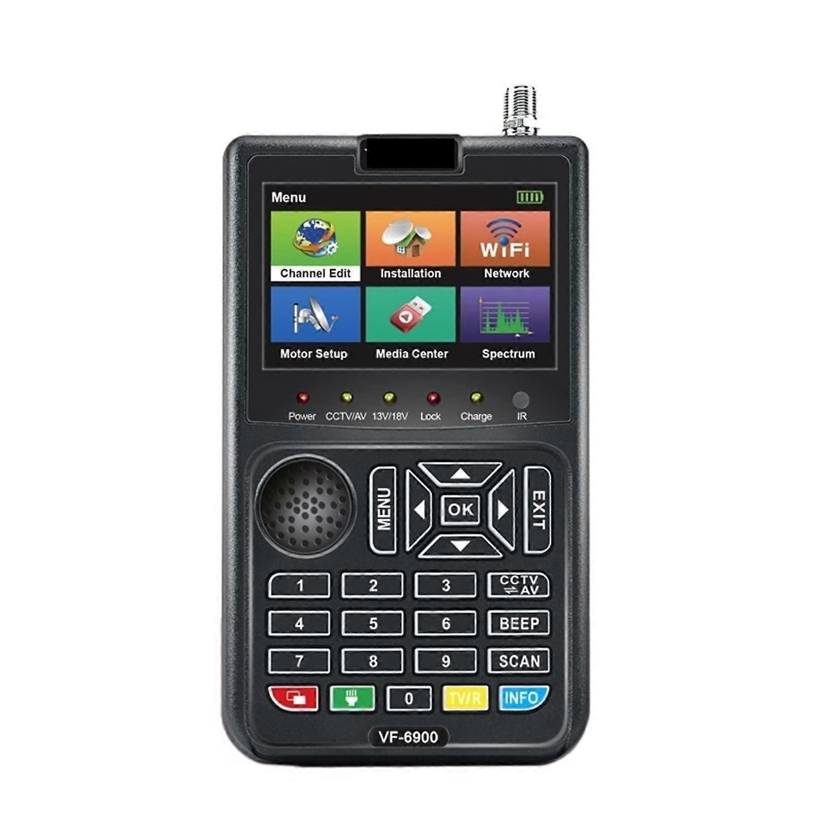 Satellite Signal Finder with 3.5 Inch TFT LCD, HD Digital Satellite Receiver DVBS2 Dish Alignment Tool