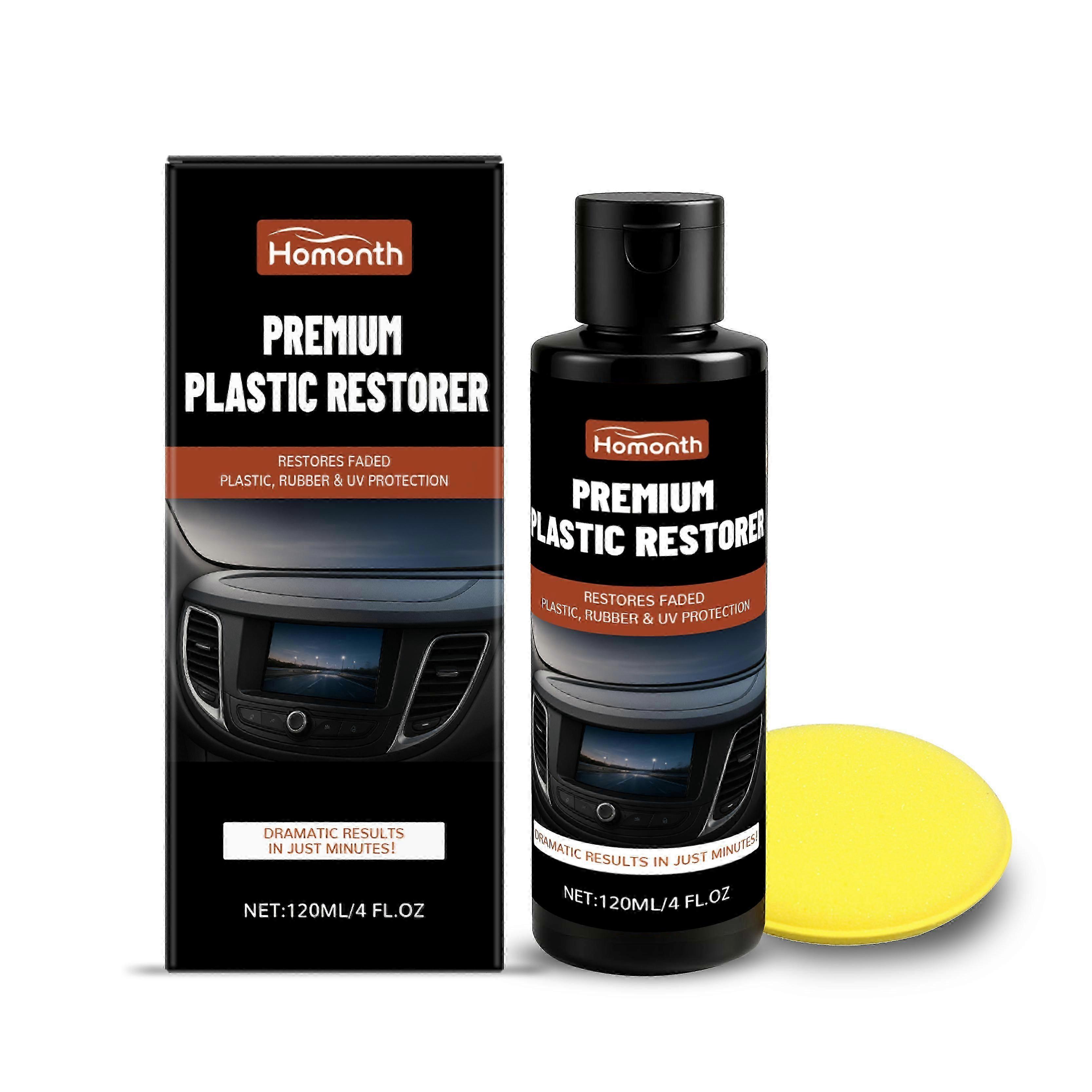 Black Plastic Care Agent - Scratch Protection & High-Gloss Restoration for Automotive Plastics | Easy to Apply, Durable Shield for Bumpers, Trims & In