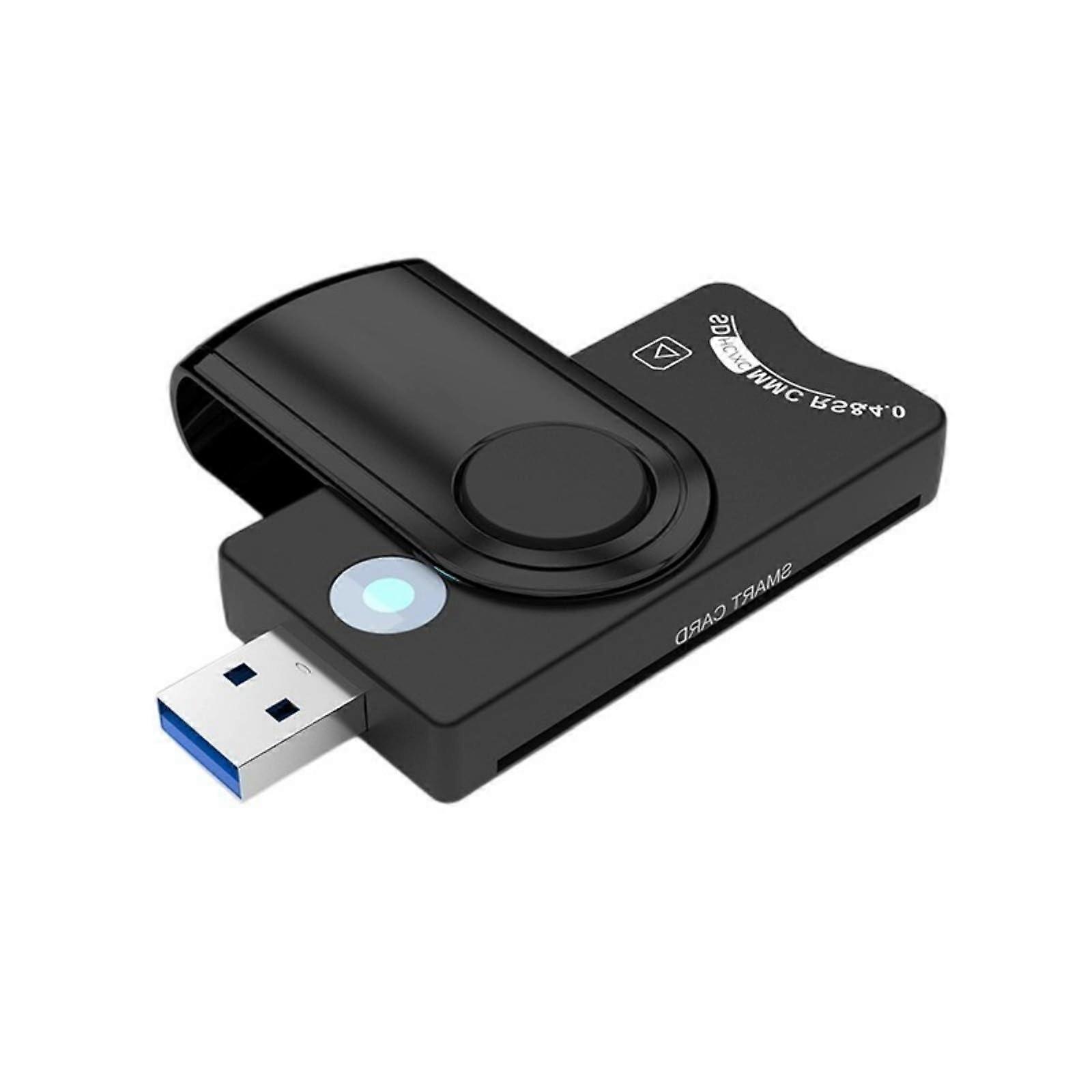 USB 3.0 Multifunction Card Reader for SD TF SIM ID SIC Cards Speed Data Transfer with LED