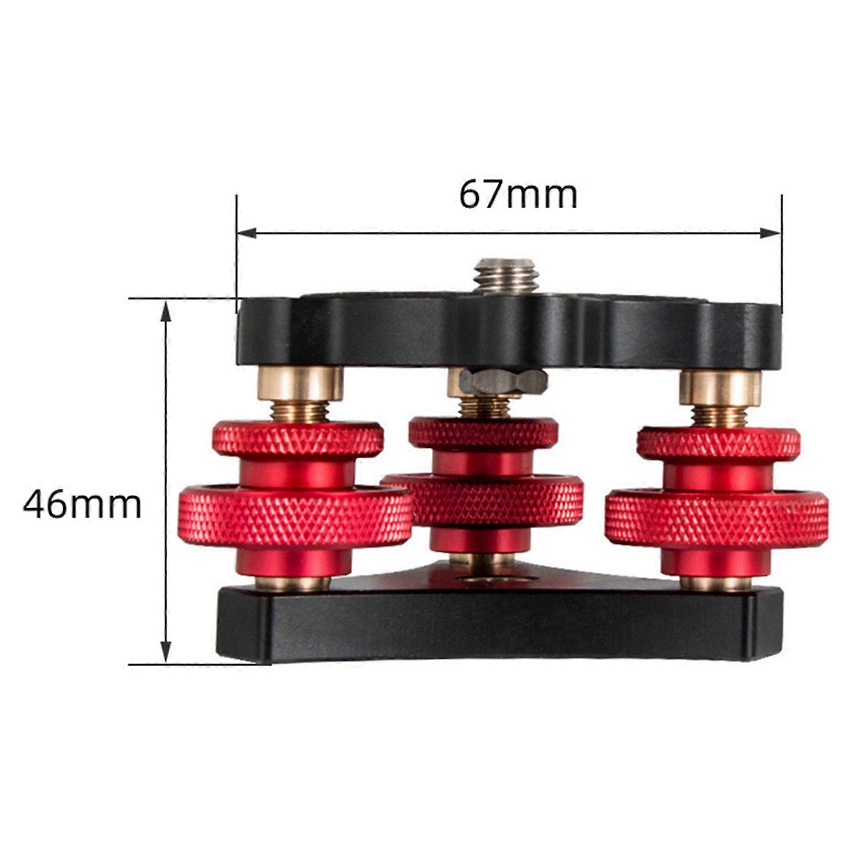 2X Tripod Leveling Base Leveler Adjusting Base Panning Level Plate DSLR Camera Adjustment Table Base