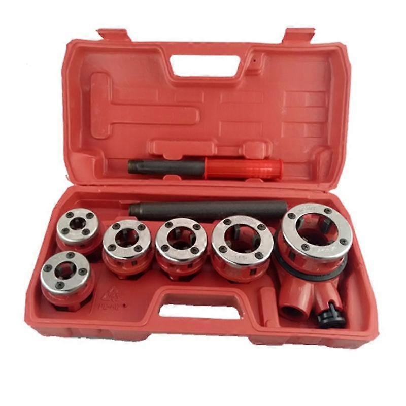 Professional Hand Operated Pipe Threading Set Galvanized Plumbing Manual Tapping Tool Accessories for Diversing Projects