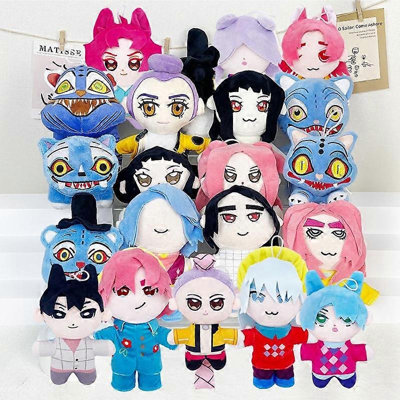 NEW Anime Demons Hunters Plush Soft Cute Keychain Plushie Cartoon Stuffed Dolls Hunt Girl Group Stuffed For Fans Kids Gifts