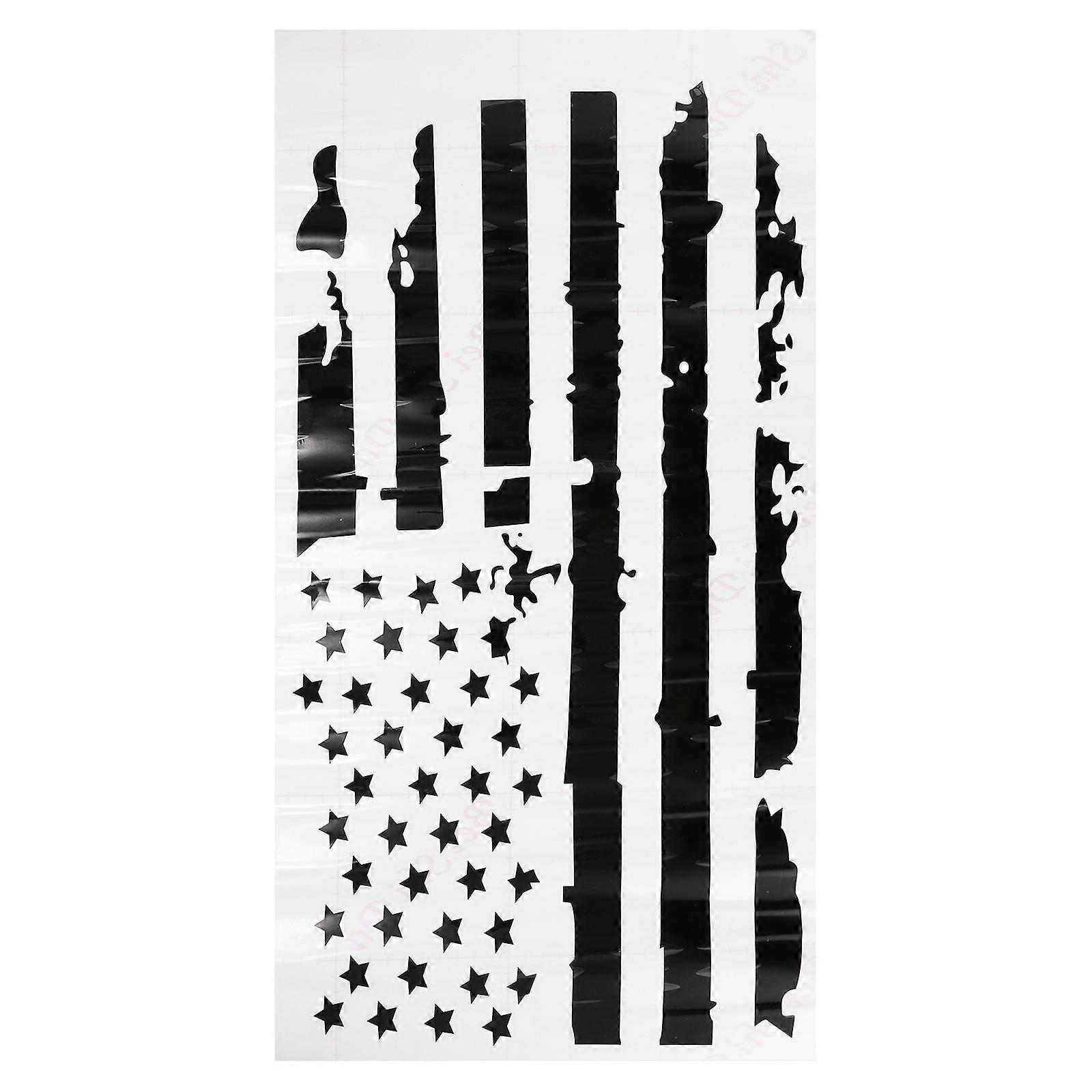 American Flag Car Bumper Window Sticker for Decoration 3 Sheets