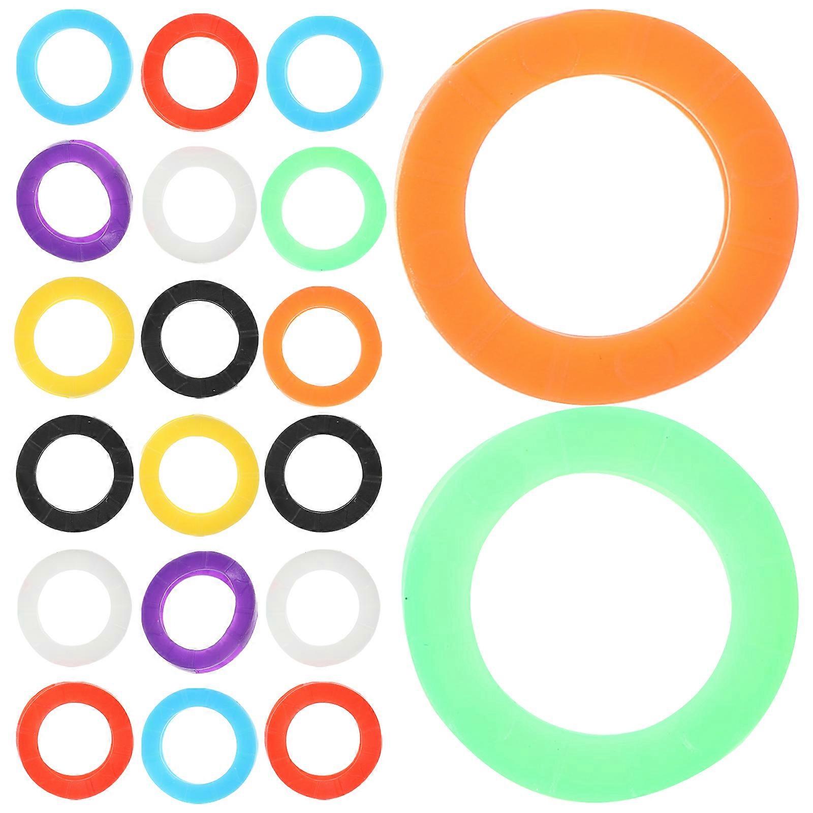 Key Covers Silicone Key Identifiers for Numbering Keys 24Pcs Bright Colored Set