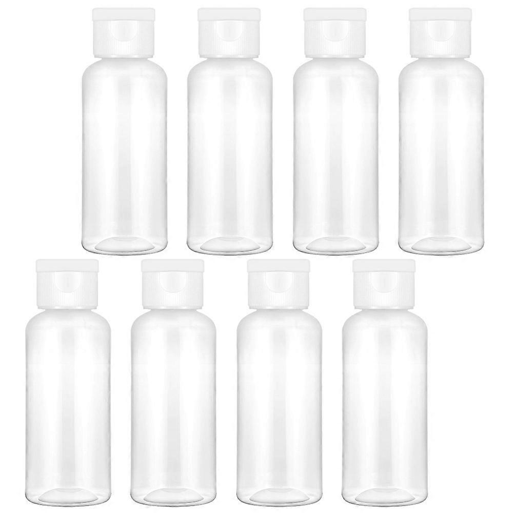 Travel Containers Plastic Bottle with Cap for Cosmetic Use 8Pcs Kit
