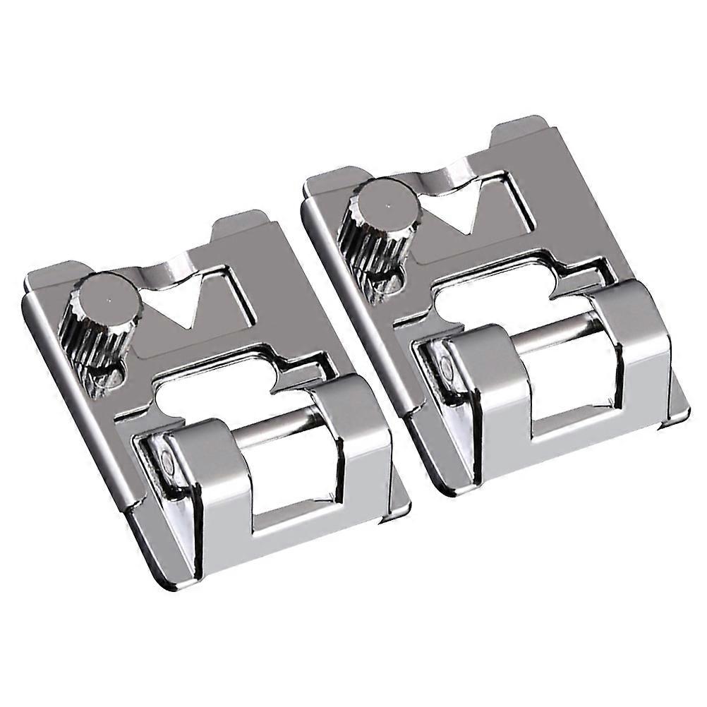 Sewing Machine Presser Foot for Sewing 2Pcs Durable Pressure Foot Silver