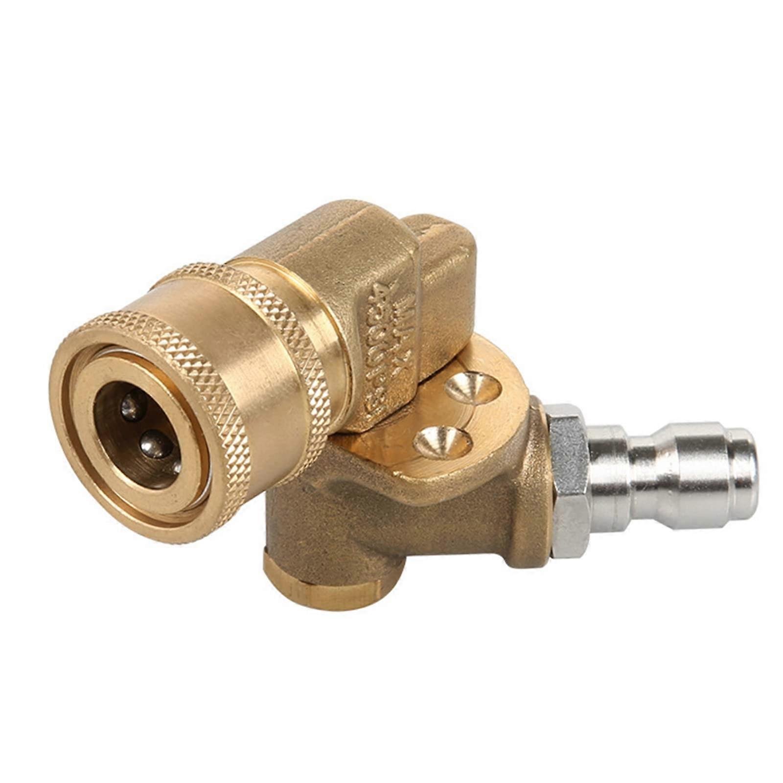 Pressure Washer Nozzle 10m Long Range 180° Adjustable Rustproof Copper Car Wash Spray