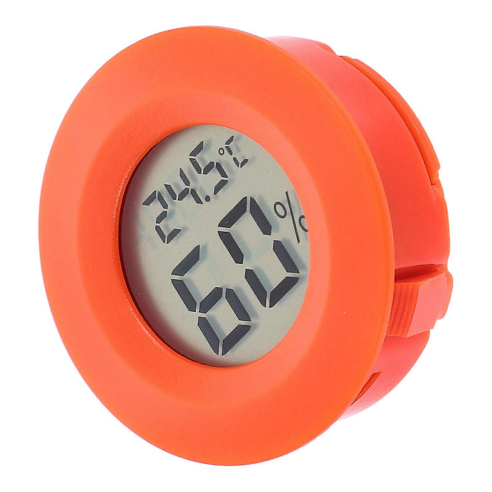 Digital Humidity Meter Round Hygrometer for Indoor Bedroom Use Red