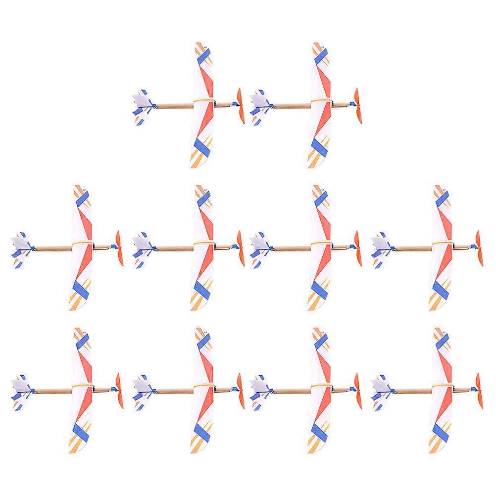 Kids Hand Thrown Toy Airplane Model for Creative Play 10Pcs Set