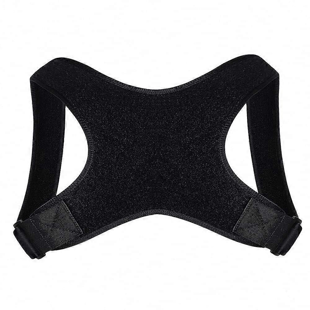 Adjustable Posture Corrector Back Support Belt for Spine Alignment and Shoulder Pain Relief Black M