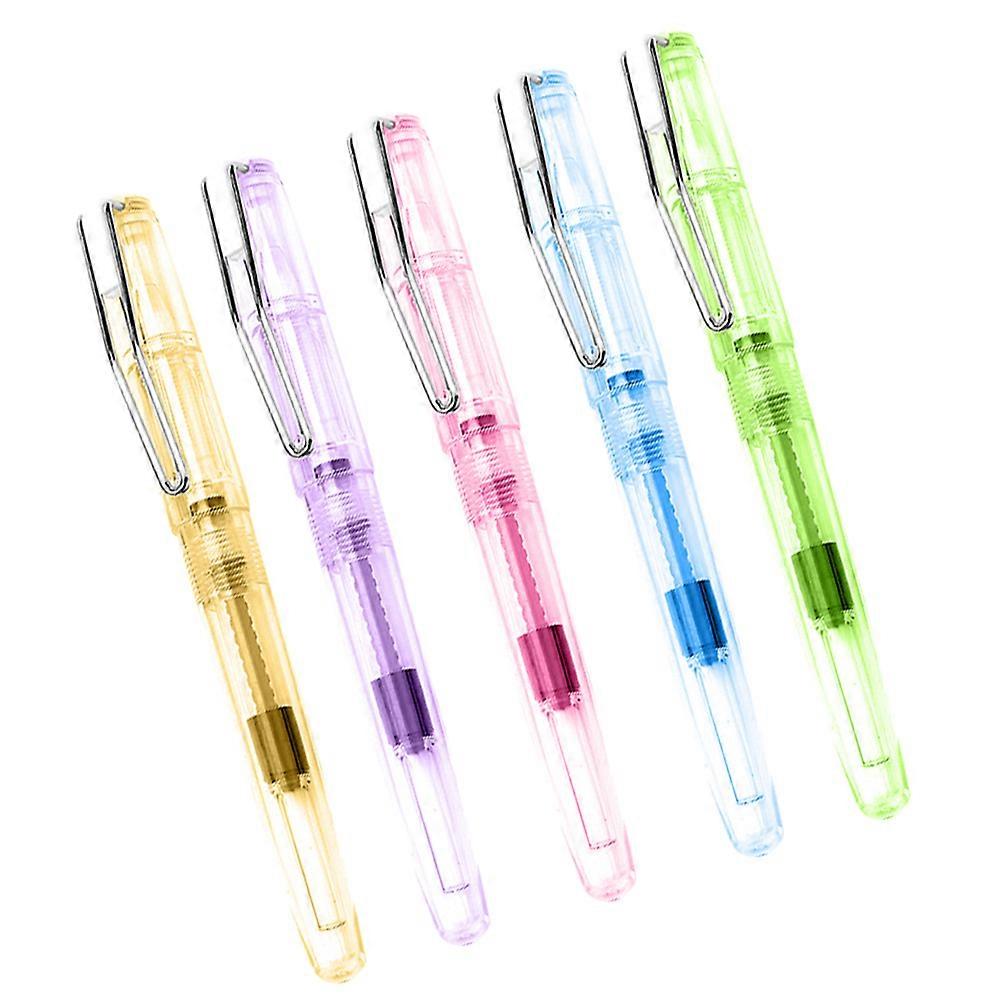 Soft Head Brush Calligraphy Pen for Writing Use 5Pcs Practical Creative Writing Set