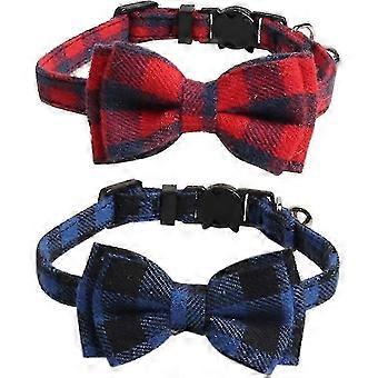 Cat Collar Breakaway With Cute Bow Tie And Bell For Kittens And Some Puppies, Adjustable From 7.8-10.5 Inches 25-26s