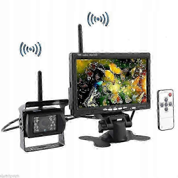 2025 Wireless Reversing Kit Hd Camera 7-inch Lcd Display