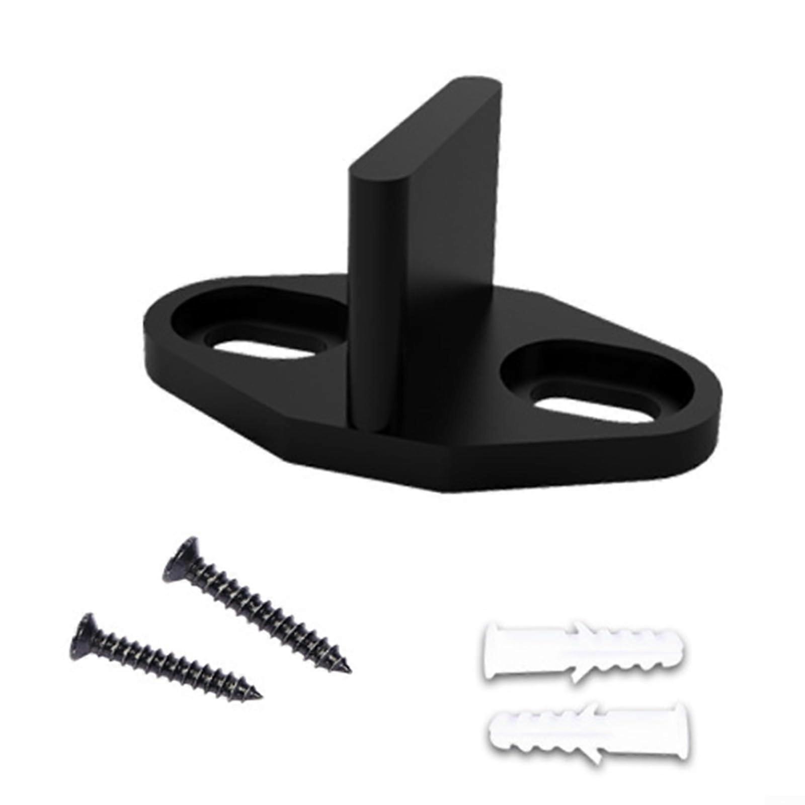 Sliding Barn Door Floor Guide with AntiSwing Stabilization, Adjustable Carbon Steel, Quiet Smooth