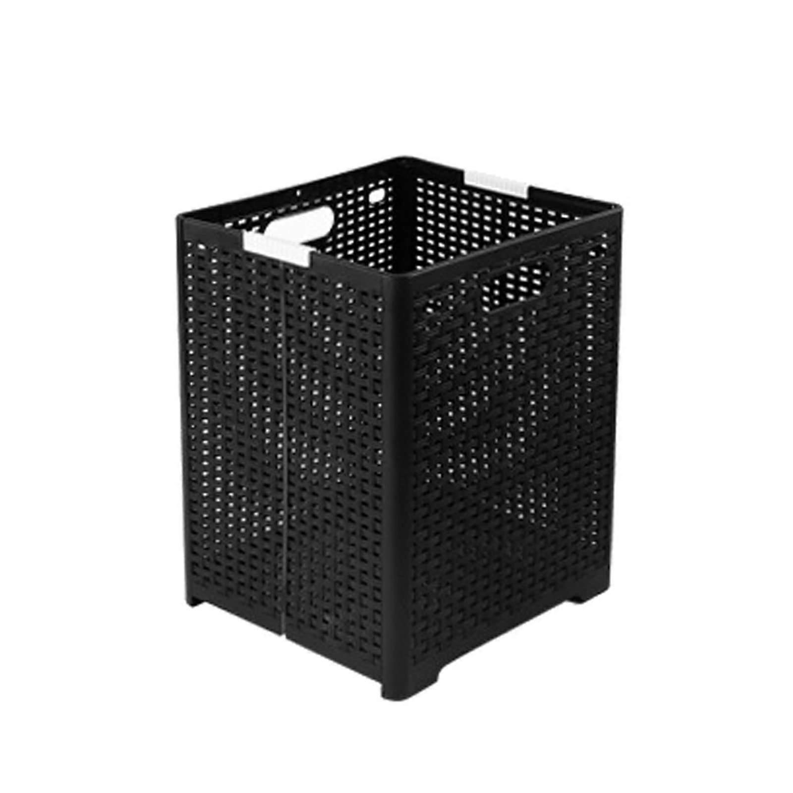 Large Capacity Laundry Basket Black, Breathable Heavy Duty Hamper for MultiPurpose Bathroom Use