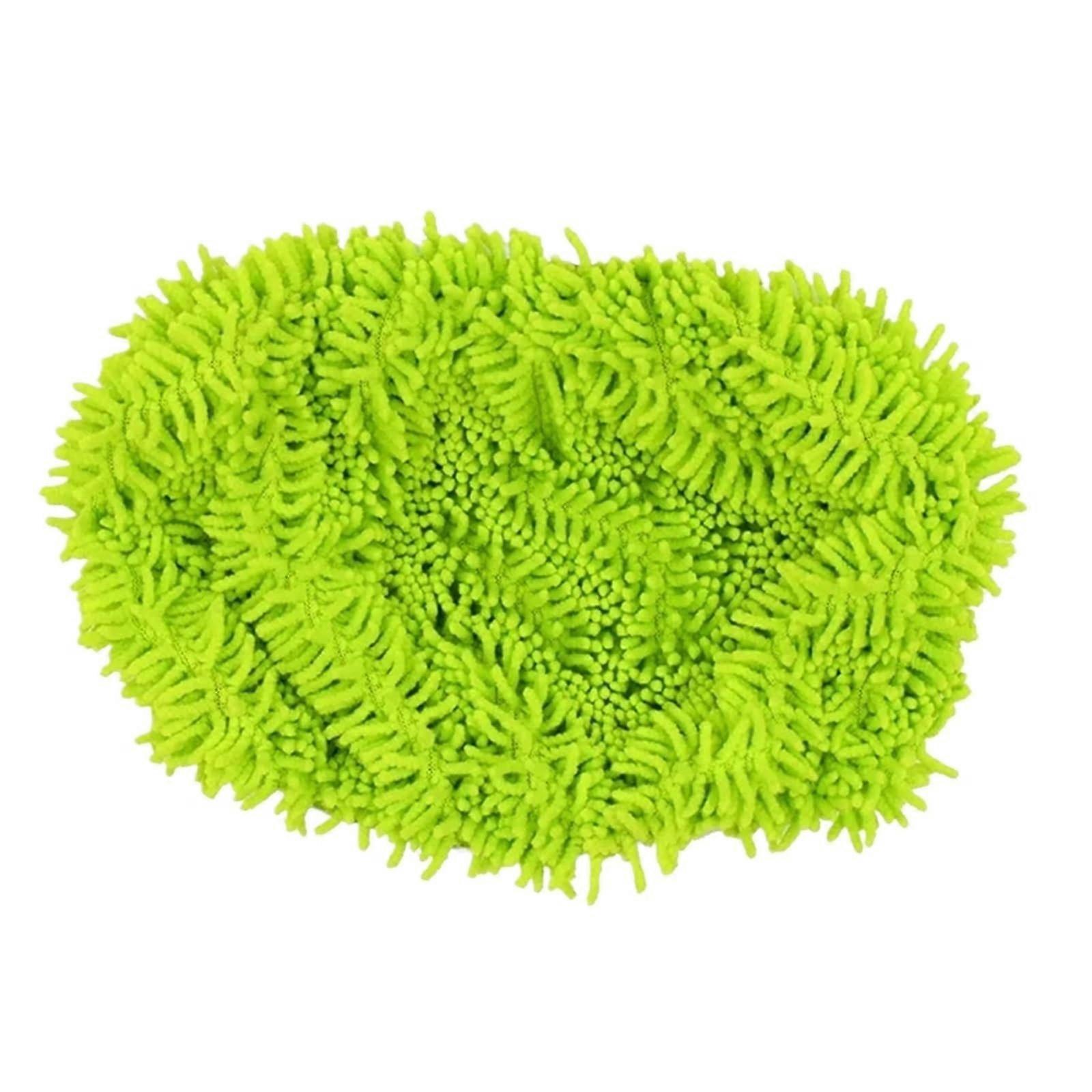 Microfiber Mop Replacement Pads 2 Pack Reusable Washable for Kitchen Bathroom Floor Cleaning Light Green