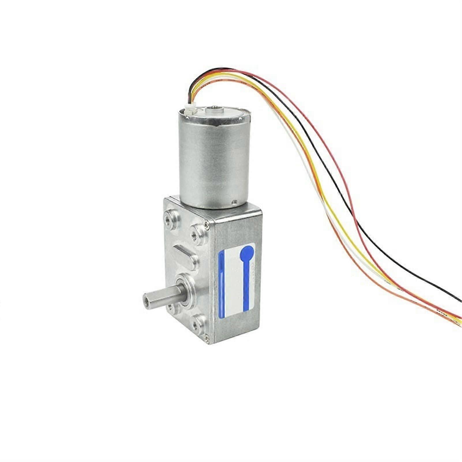 12V 10RPM  Torque DC Gear Motor with Encoder, Low Noise, Durable Metal Construction