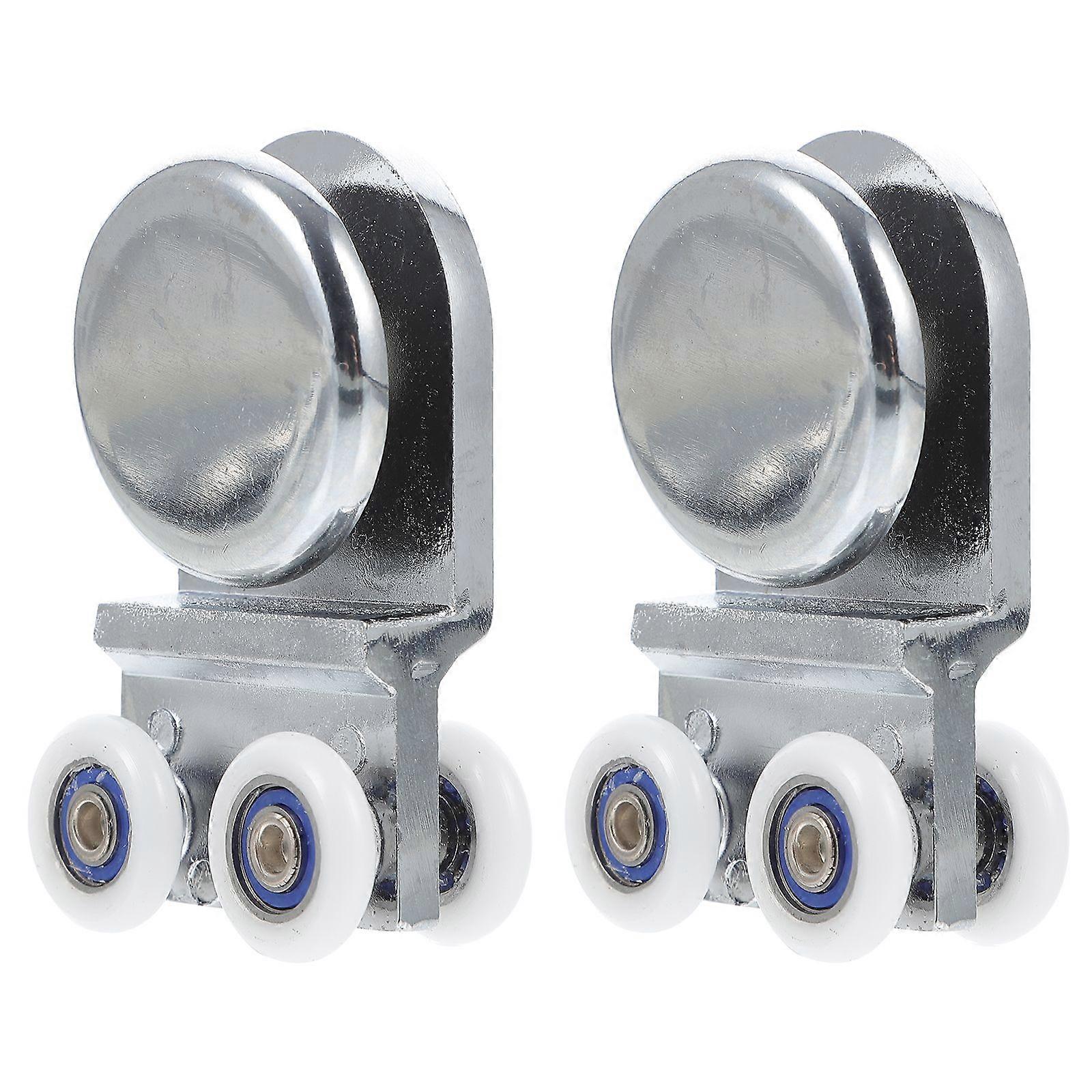 2pcs Shower Door Wheels Bathroom Door Replacement Rollers Pulleys Wheels Runners