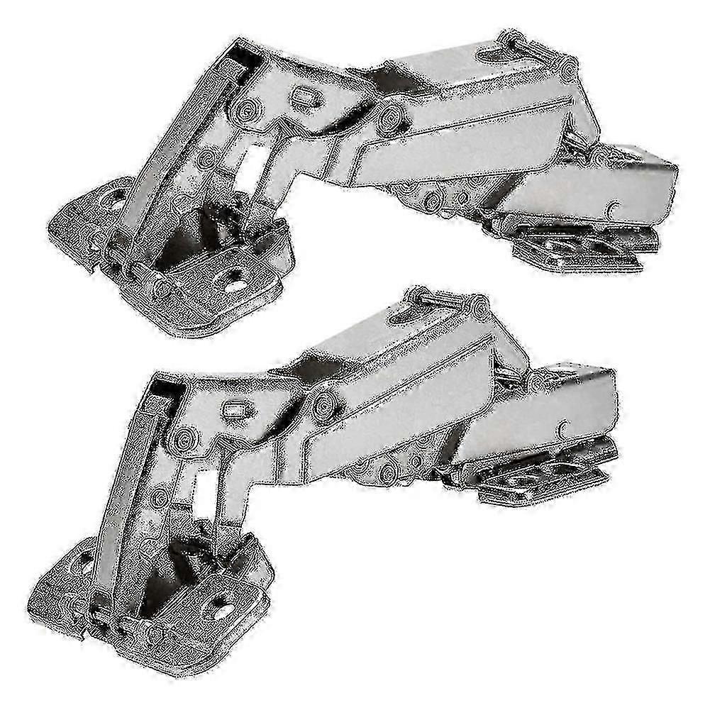 2pcs 175 Degree Hinges Frameless Cabinet Doors Hinges Concealed Hydraulically Adjustable Mounting