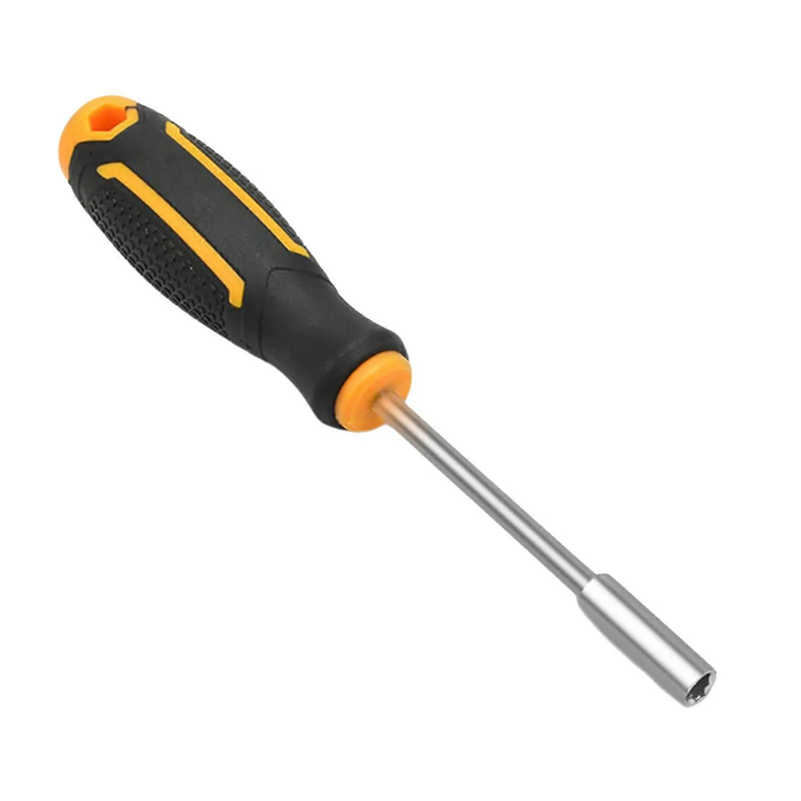 2Pcs Ratcheting Screwdriver Handle Multifunctional Adjustable Handle Hexagonal Screwdriver Socket Repair Hand Tool  Yellow Black