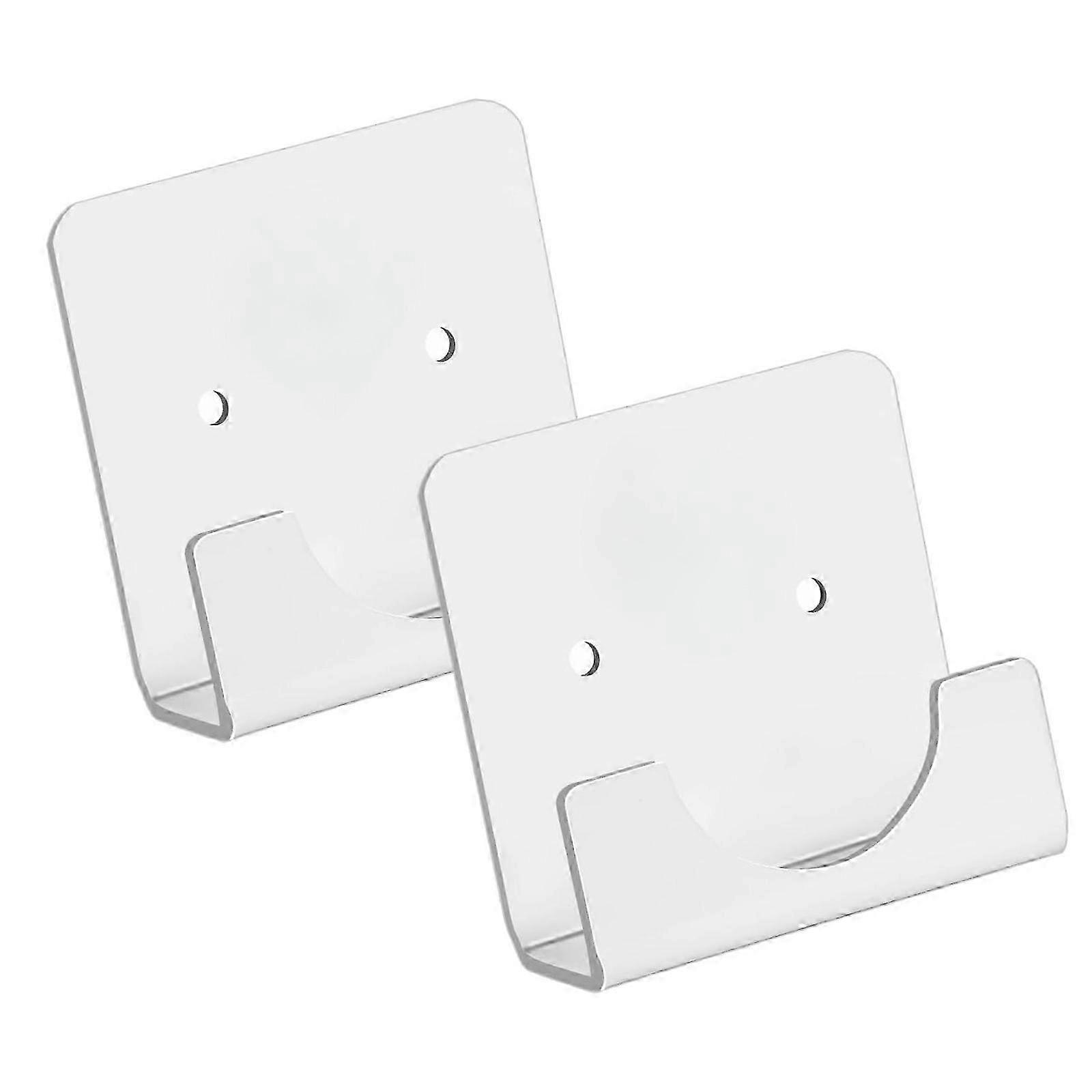 2 Pack Multipurpose Adhesive Shower Rod Holders for Secure and Convenient Usage in Various Space Bathroom Hardware transparent