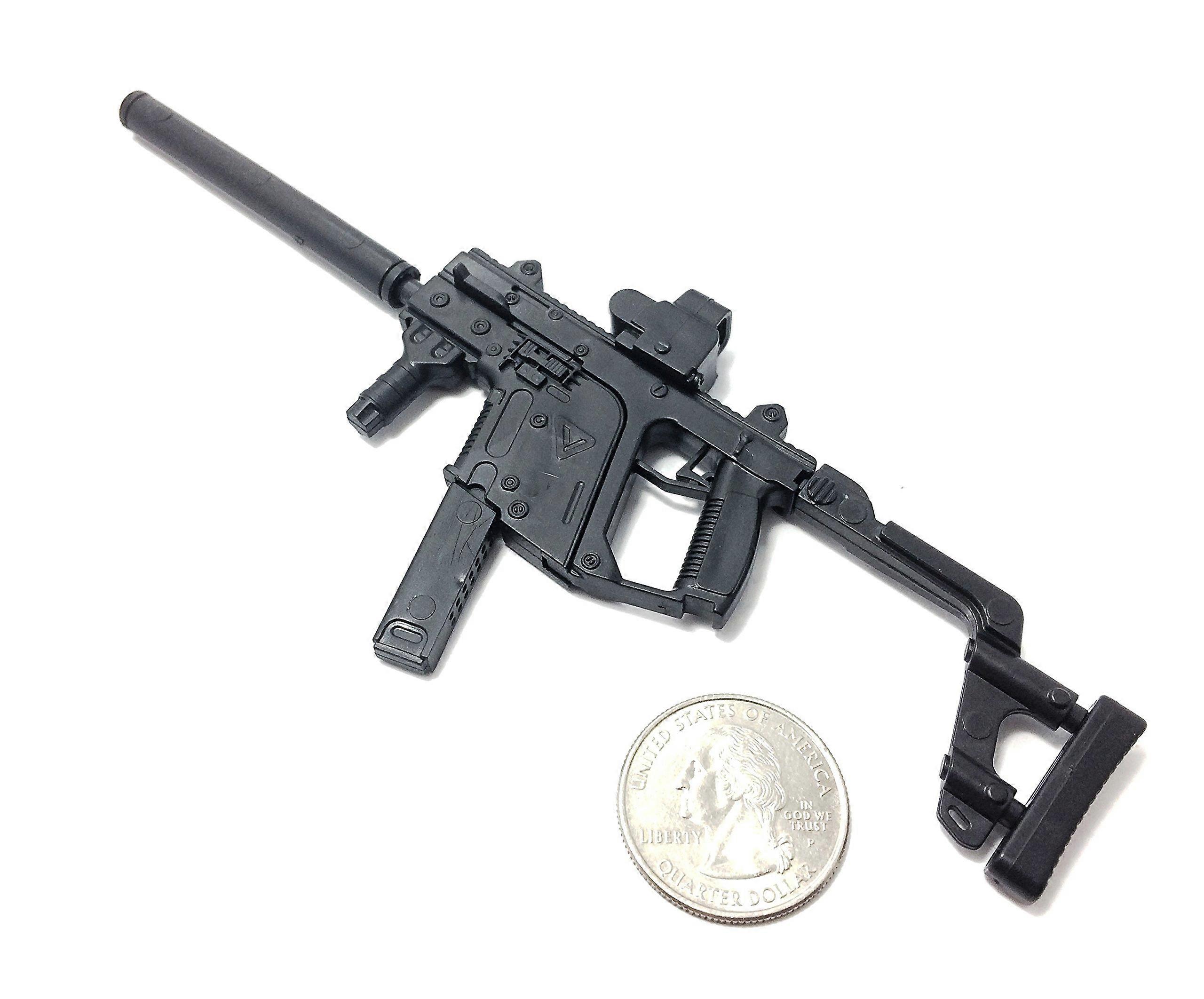 1/6 Scale Submachine Gun Model with Realistic 4D Detailing for 12 Inch Action Figures
