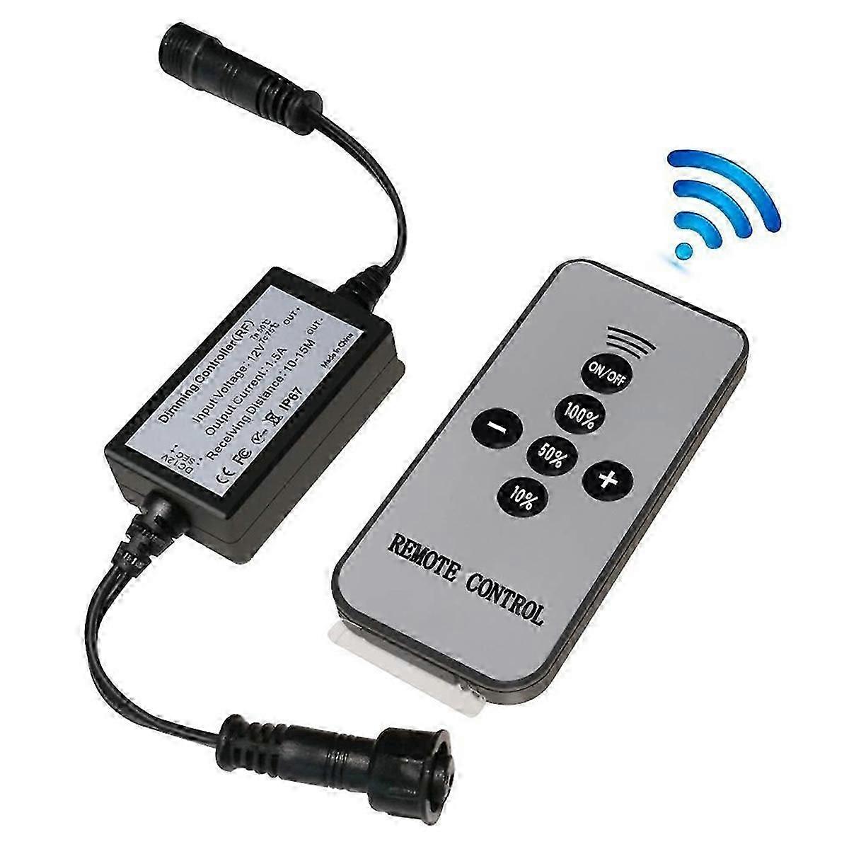 DC5-24V 15W Wireless Single Color Dimmer Remote Controller for Waterproof LED Underground Step Deck