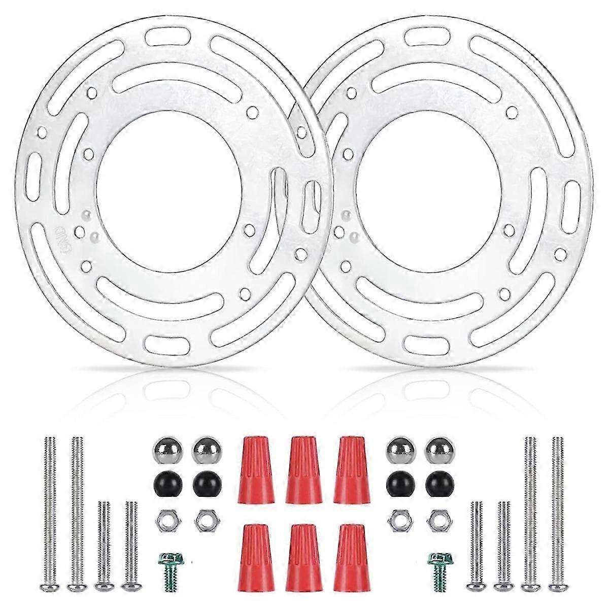 2 Pack Light Fixture Mounting Brackets, Ceiling Light Mounting Plate