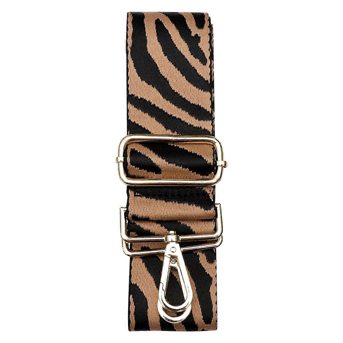 1 Pc Zebra Printed Canvas Wide Replacement Adjustable Colorful Shoulder Strap