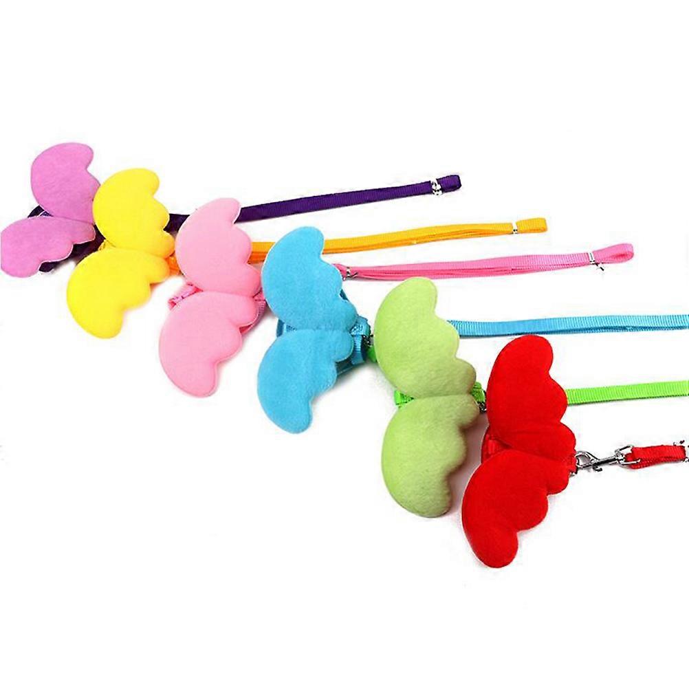 Pet Cat Leash Angel Wing Collar Strap for Comfortable Control 1 Kit