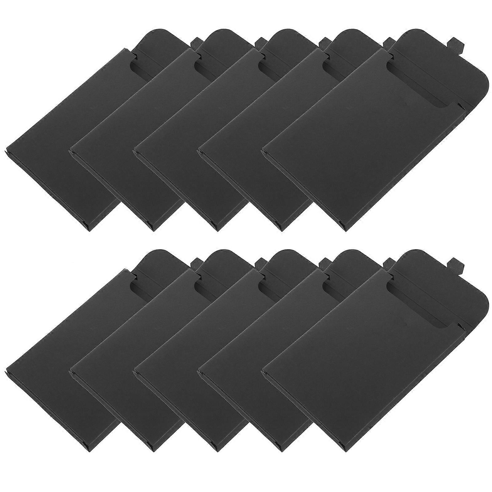 Black Kraft Paper Postcard Packaging Box for Storage 100Pcs