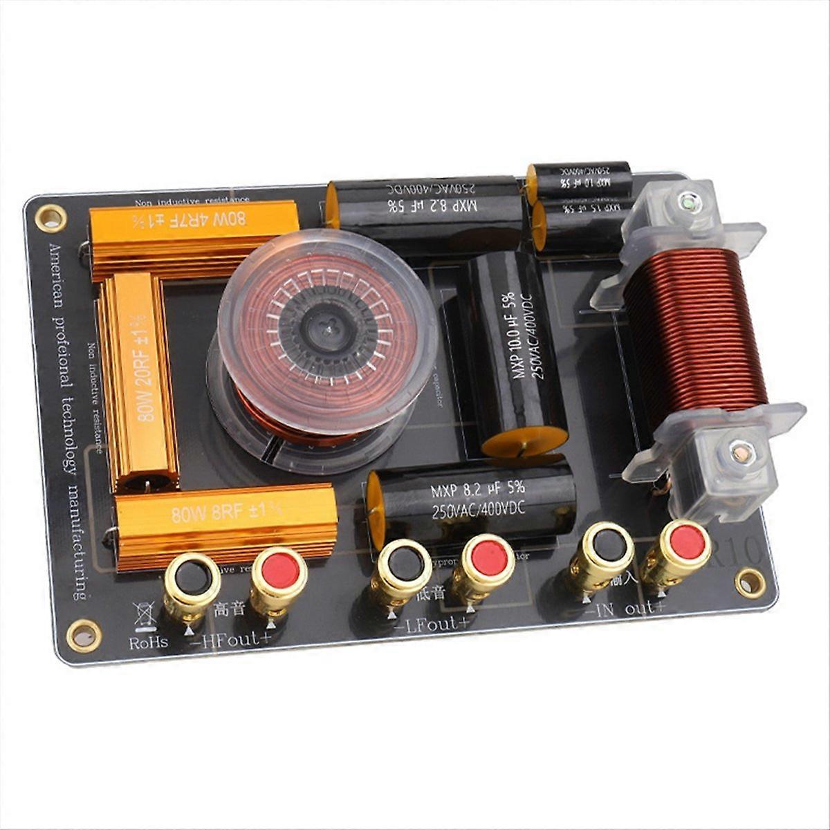 2 Way Speaker Frequency Divider Audio Hi-Fi High-Low Crossover Board