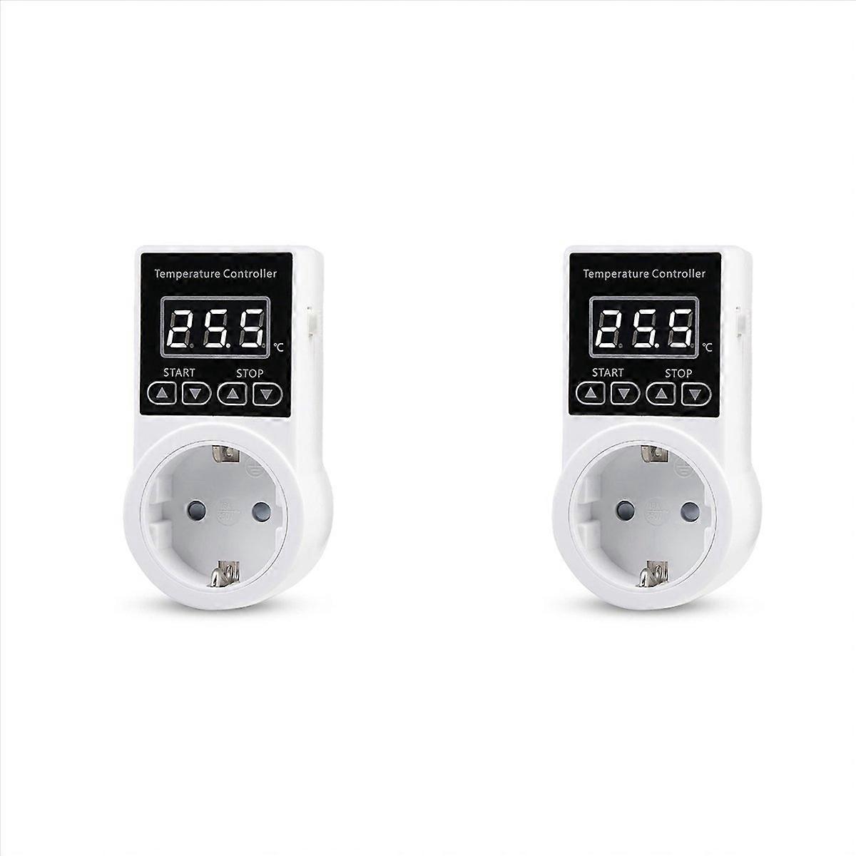 Thermostat Socket with Sensor, Digital Temperature Controller Socket, Waterproof Temperature Switch