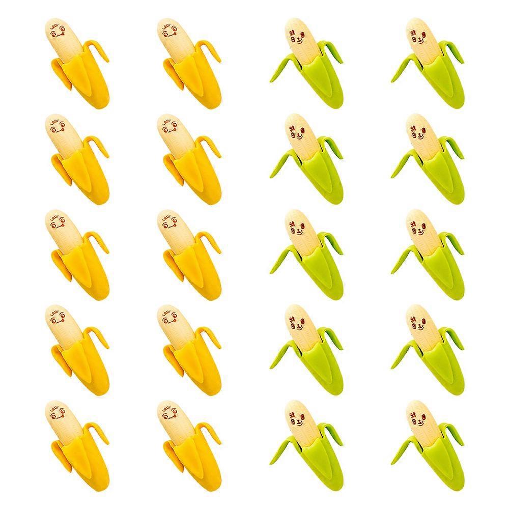 Banana Erasers Creative Students Stationery for Students 40Pcs Set