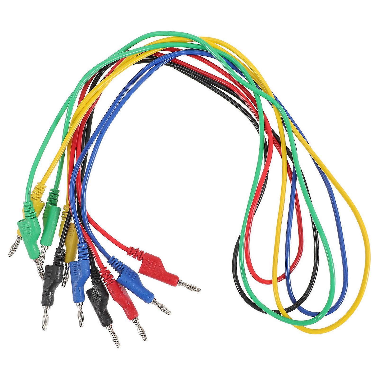 Digital Multimeter Leads Multi Meter Test Leads Electrical and Electronic Testing Copper Pvc Assorted Color for Electrical Testing 5Pcs