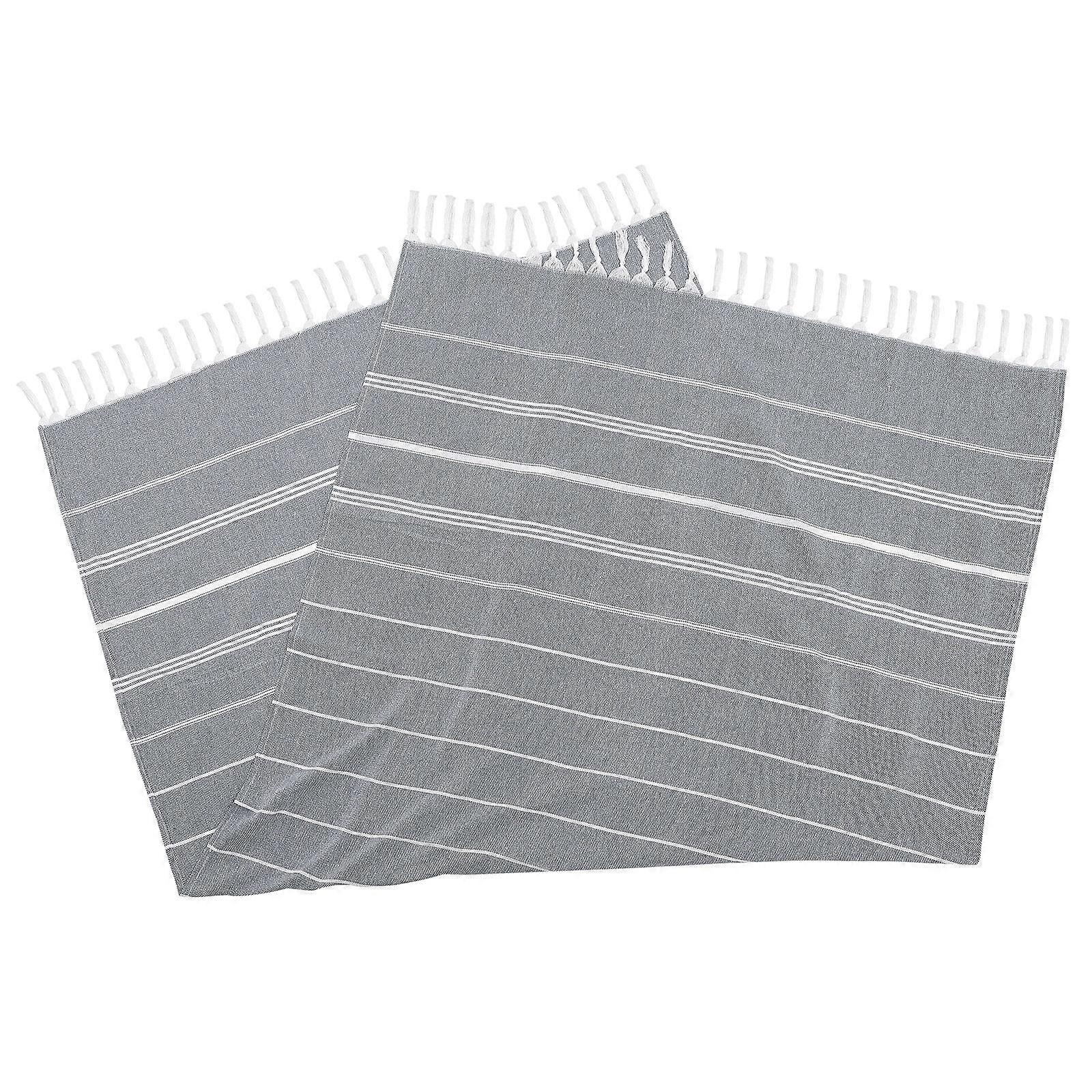 Stripe Patterned Bath Towel for Decor Tassels Designed 1 Piece