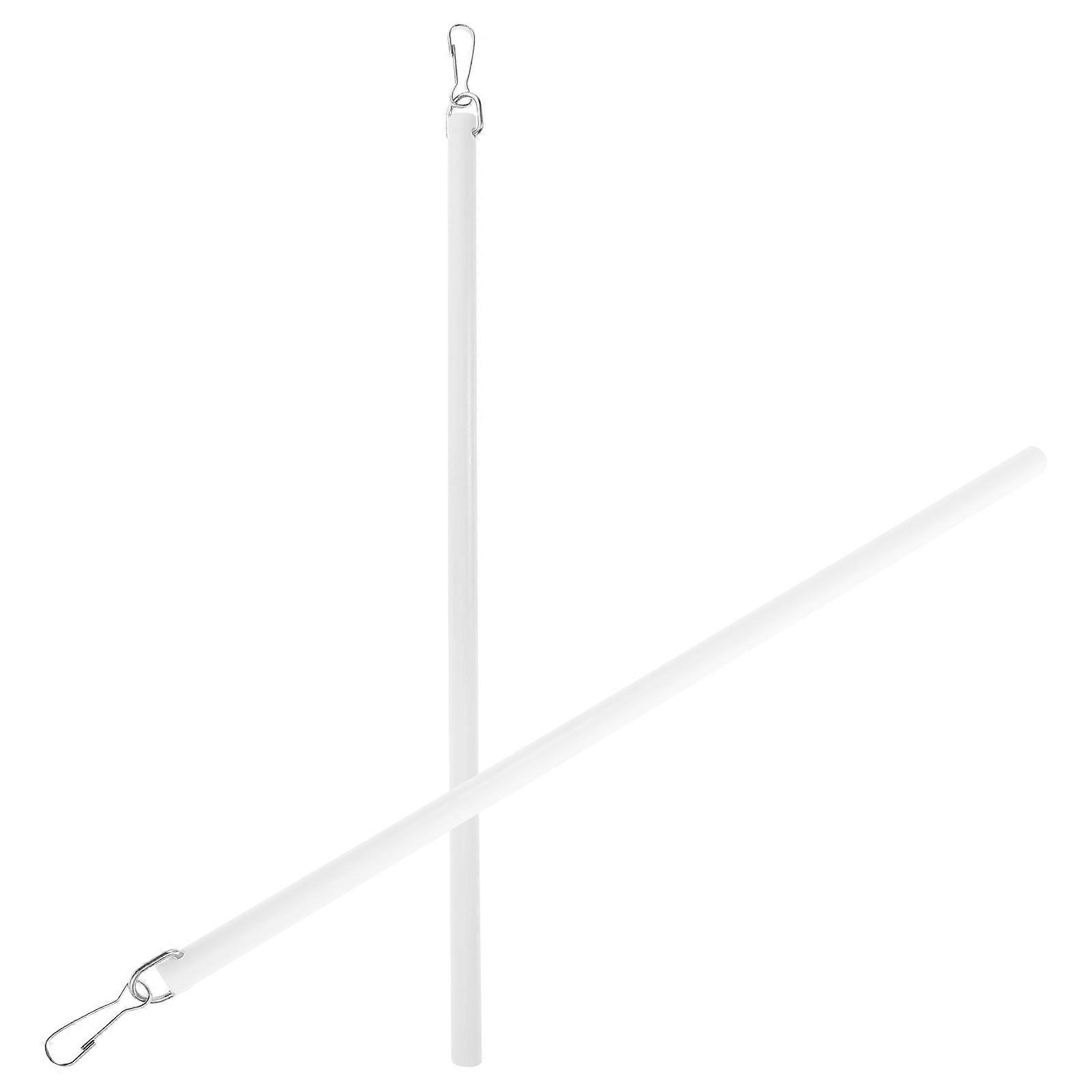Curtain Pull Rod Acrylic Window Blind Tilt Wand Replacement 2Pcs with Hook