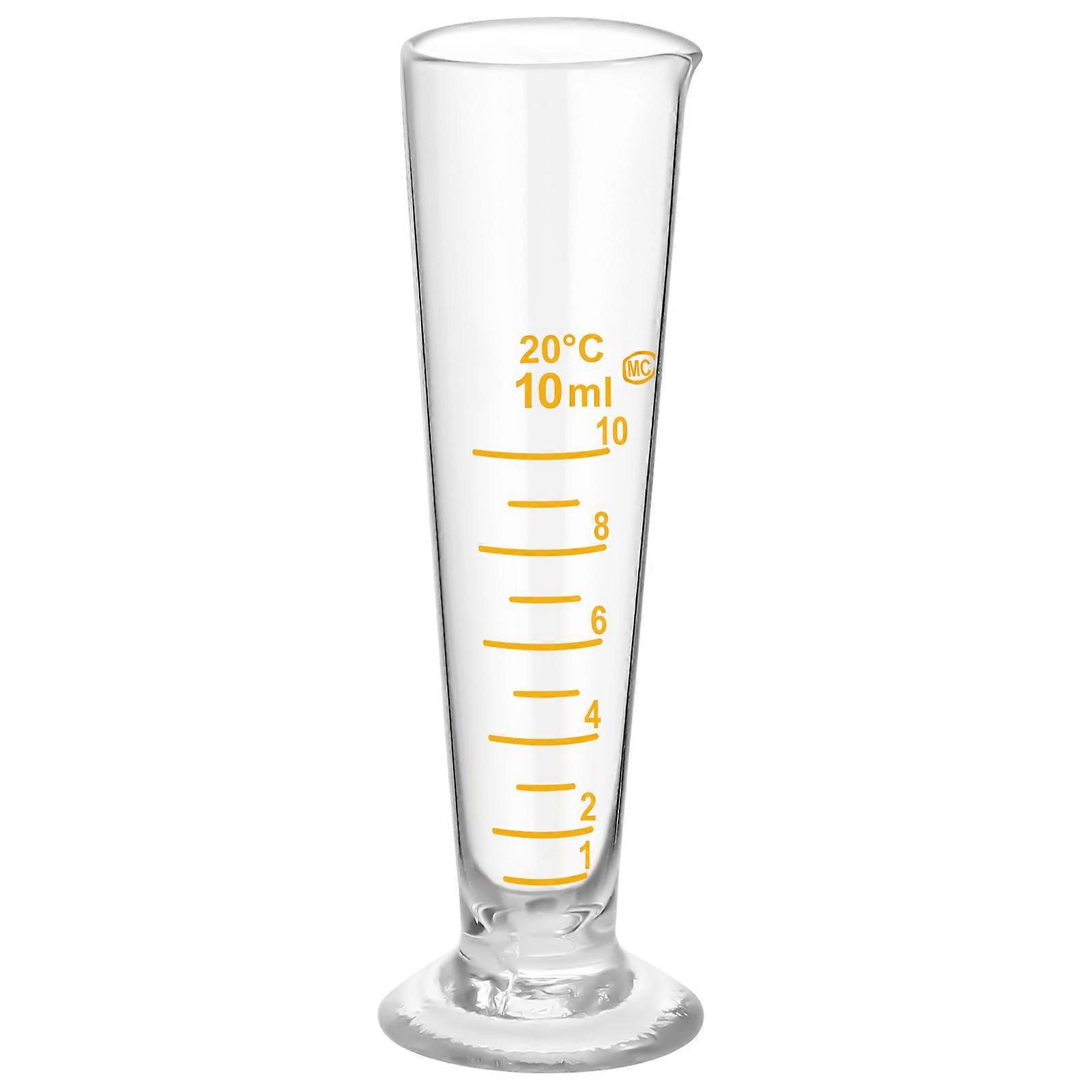 Scale Measuring Cups Lab Glassware Home Cooks Laboratory Experiment 10ml 1Pack