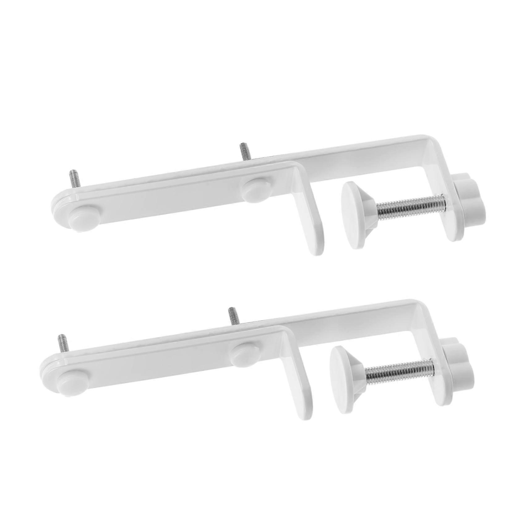 Pegboard Desk Mount Bracket White Easy Install Desk Edge Support for Office Workspace