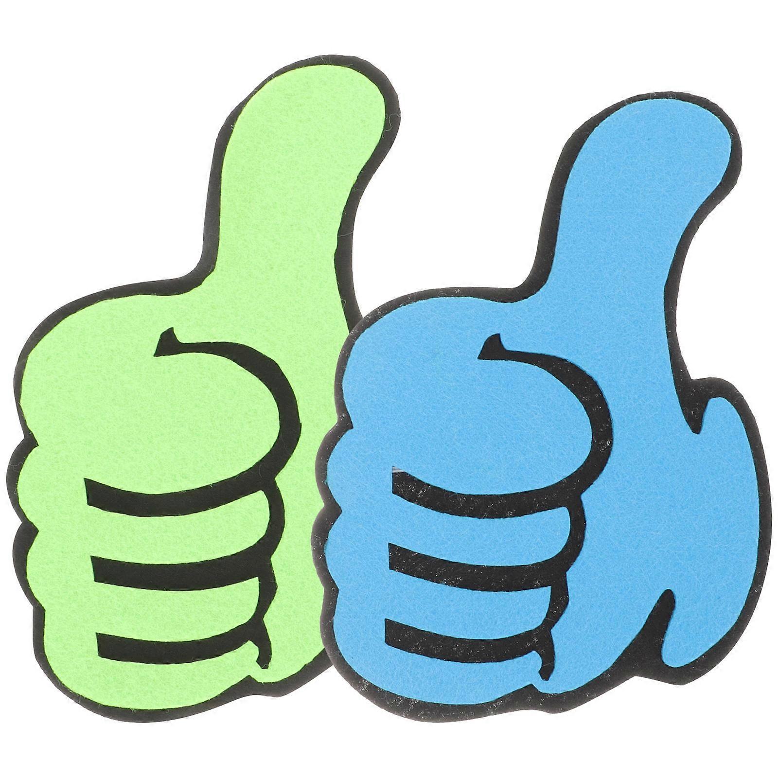 Felt Material Thumbs Up Prop for Performance Cheering 2Pcs