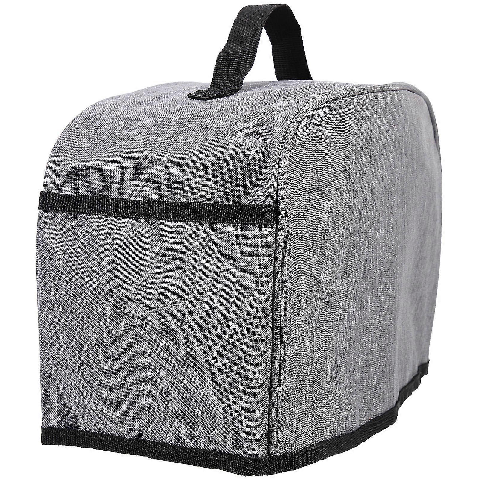 Bread Maker Cover Grey Polyester for Protection Use with Storage Pouch