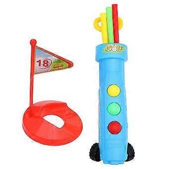 Juguetes de golf de plástico, 1 juego de palos para interiores y exteriores, para actividades infantiles.